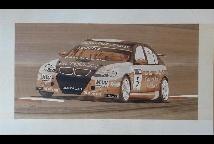 Michelisz Norbert BMW intarzia
